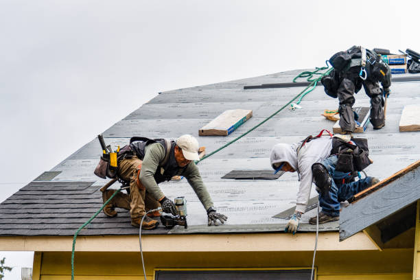 Professional Roof Installation technician working in Penfield, NY
